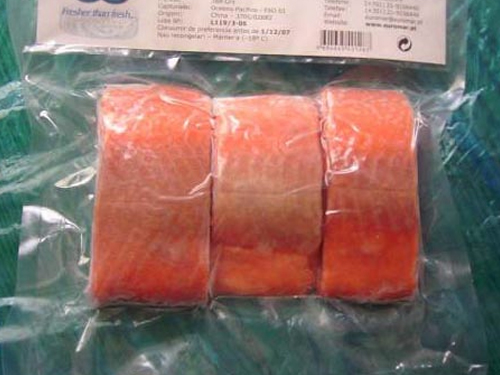 Skinless Salmon Portion IVP Packing