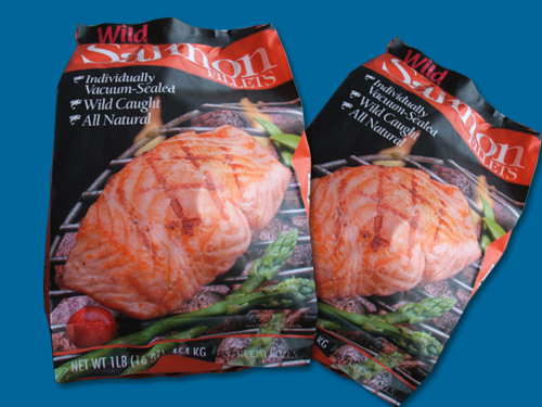 Wild Alaska Salmon Fillets in Package